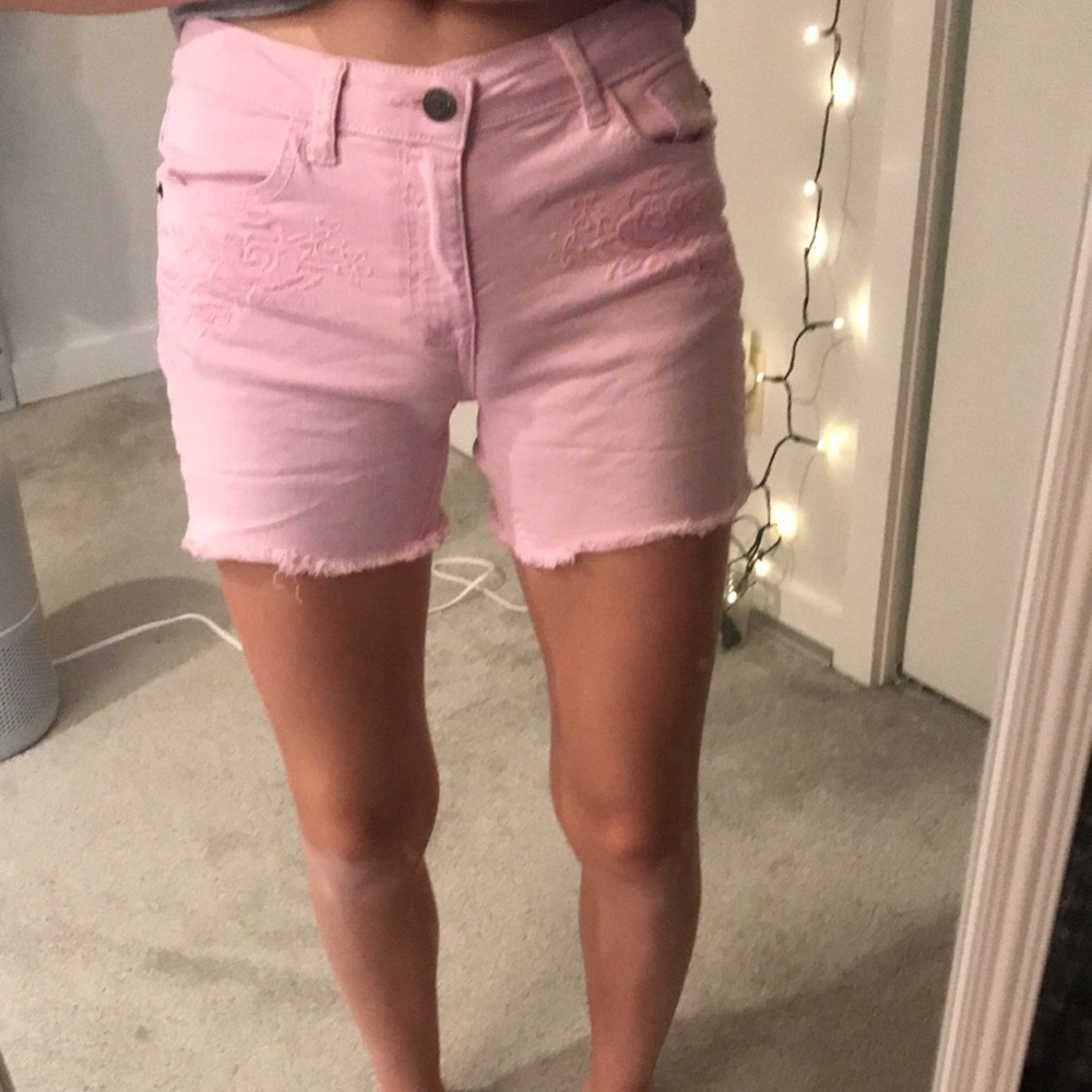 Light pink mid shorts size 14 for girls